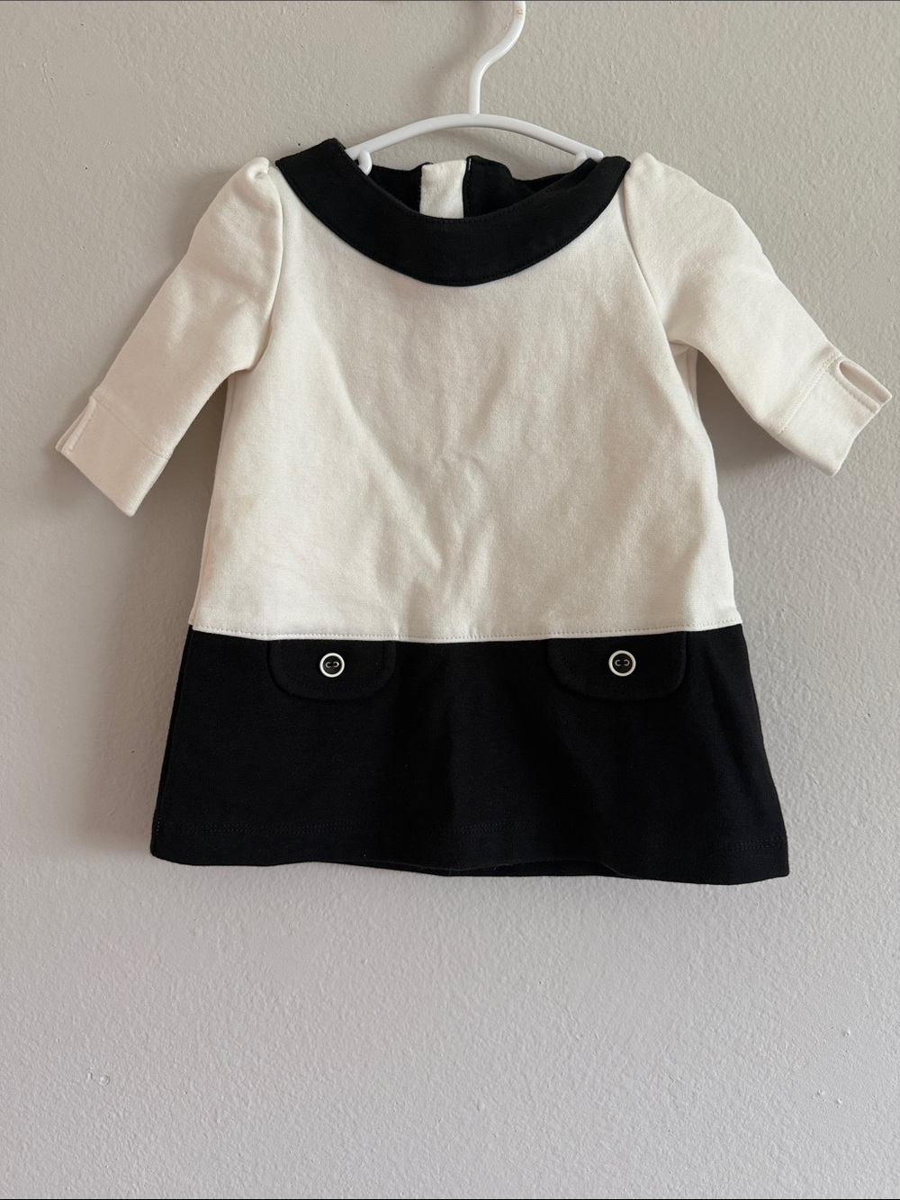 Gymboree Black and White Contrast A-Line Dress